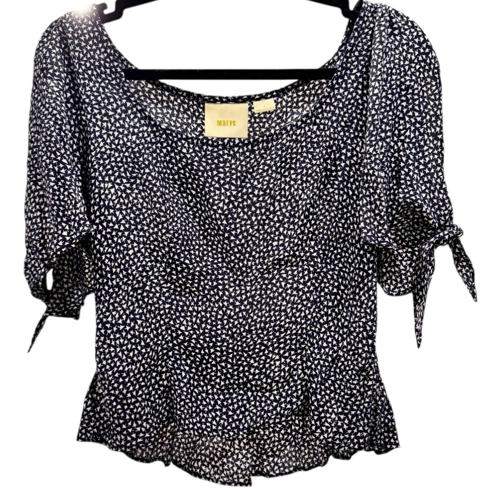 Maeve navy and white size S. excellent condition!